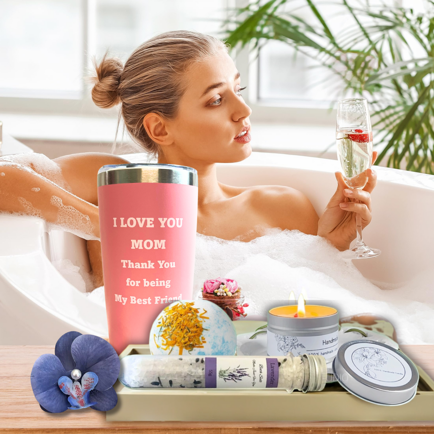 Birthday Gift Set For MOM(Pink)