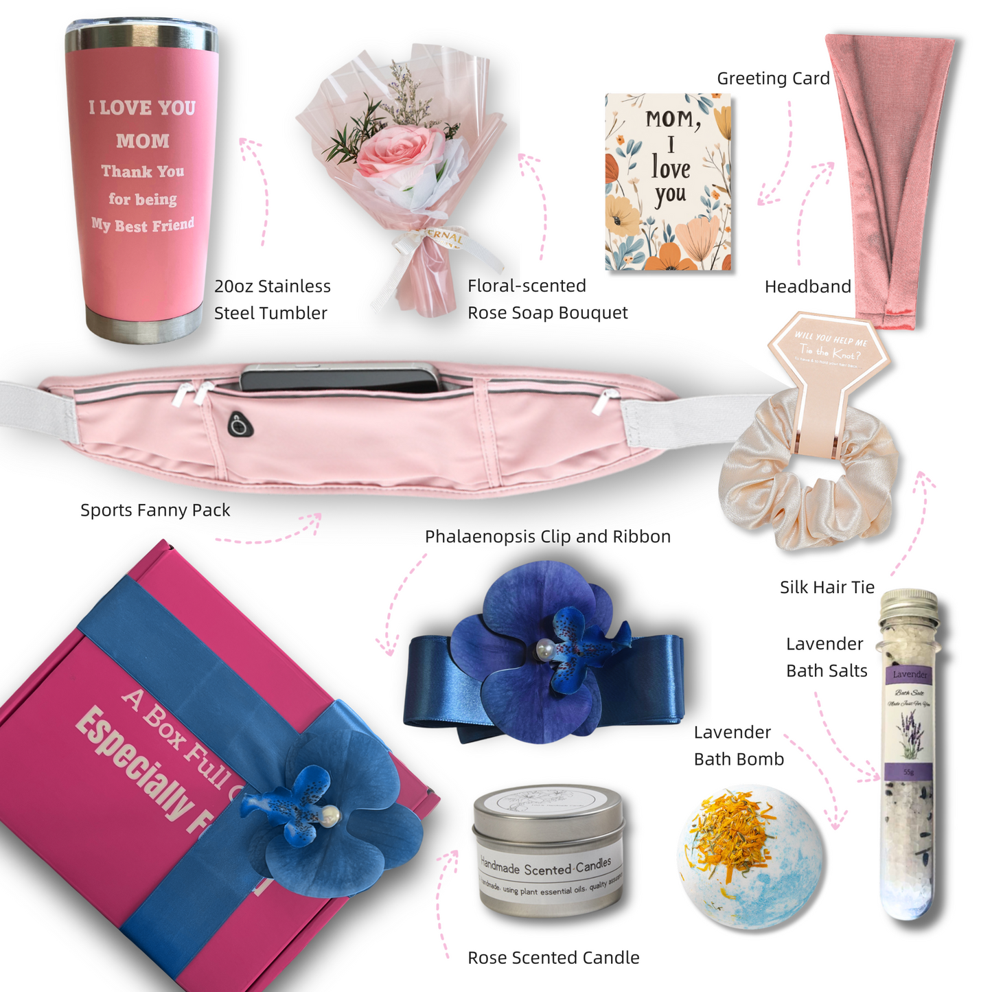 Birthday Gift Set For MOM(Pink)