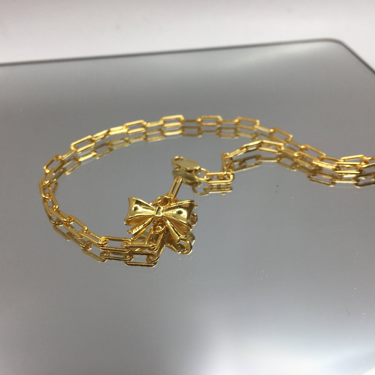 PAPERCLIP NECKLACE BUTTERFLY PENDANT