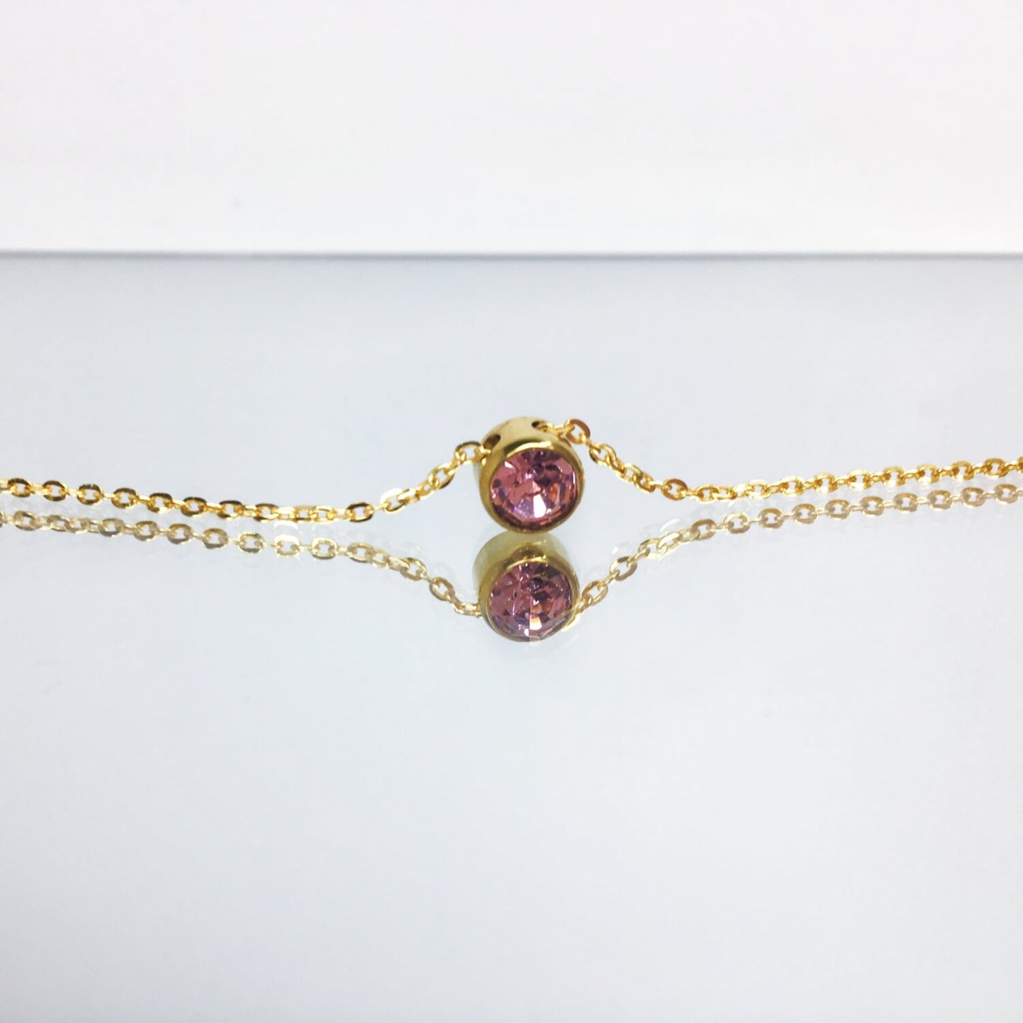 Round Cut Zirconia Charm - Gold Plated (Copy)