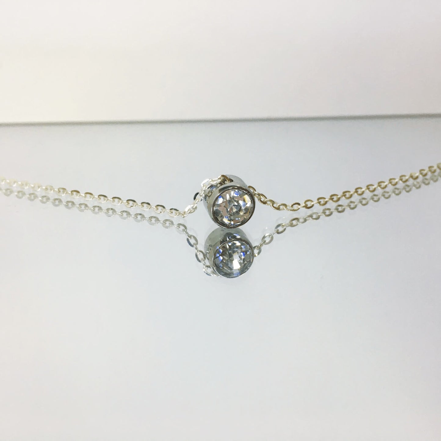 Round Cut Zirconia Charm - Gold Plated (Copy)
