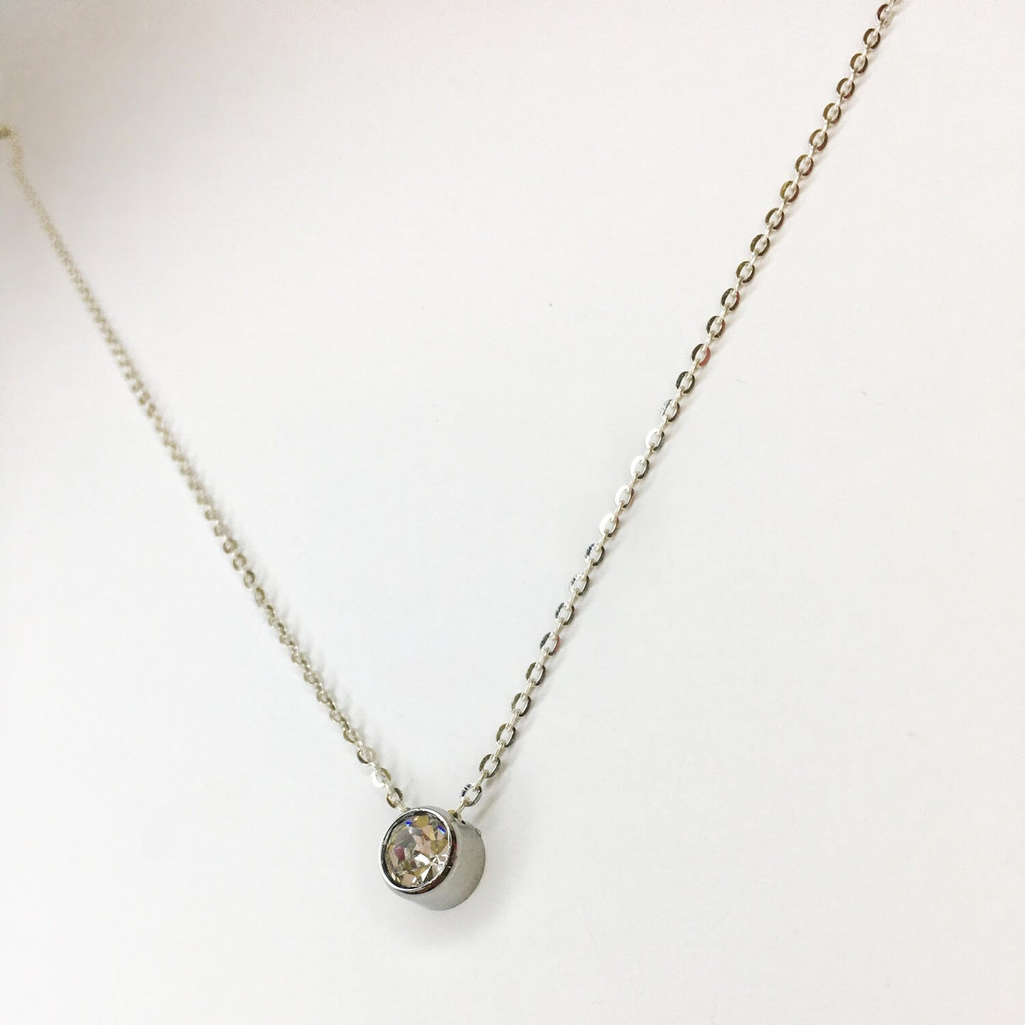 Round Cut Zirconia Charm - Gold Plated (Copy)