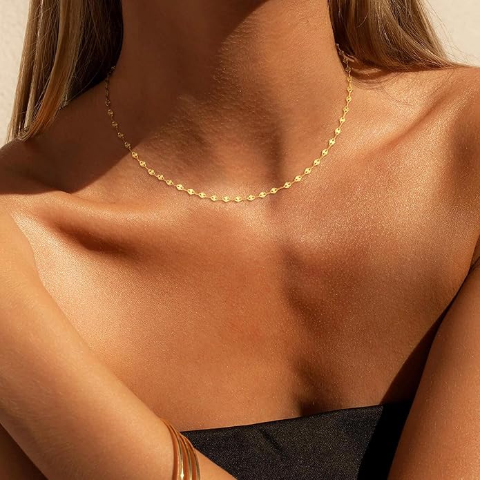 TWIST NECKLACE-STERLING SILVER/24K PLATING