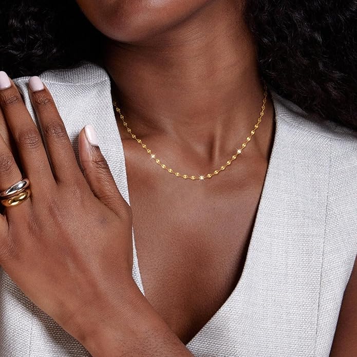 TWIST NECKLACE-STERLING SILVER/24K PLATING