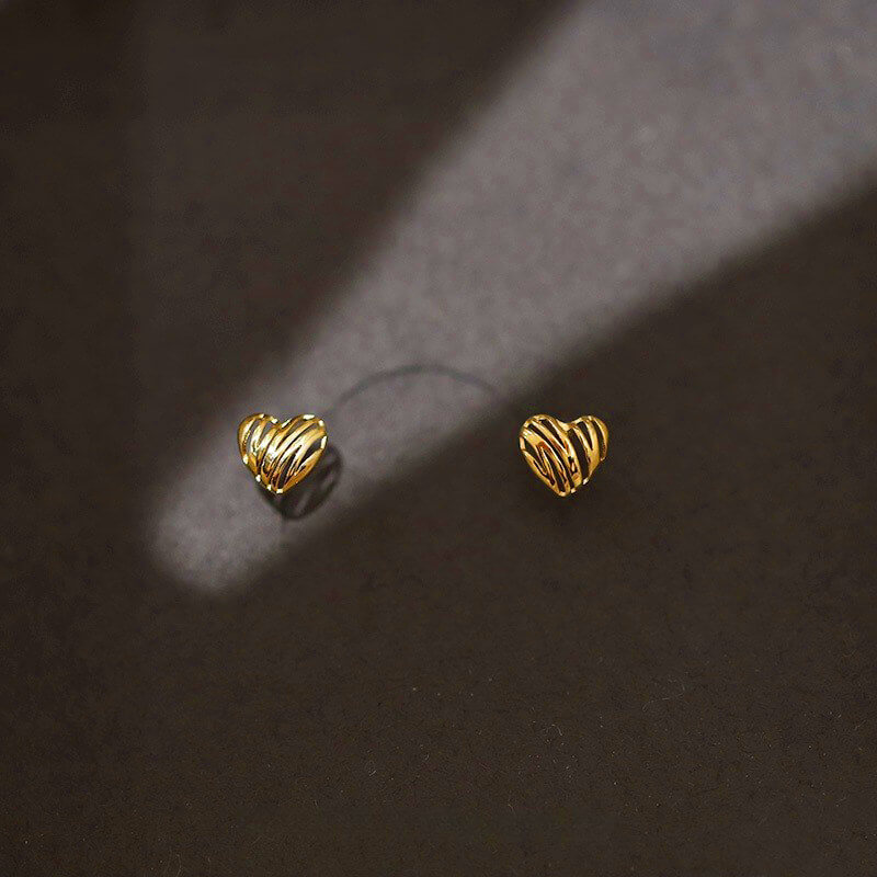Sterling Silver Open Heart Earrings
