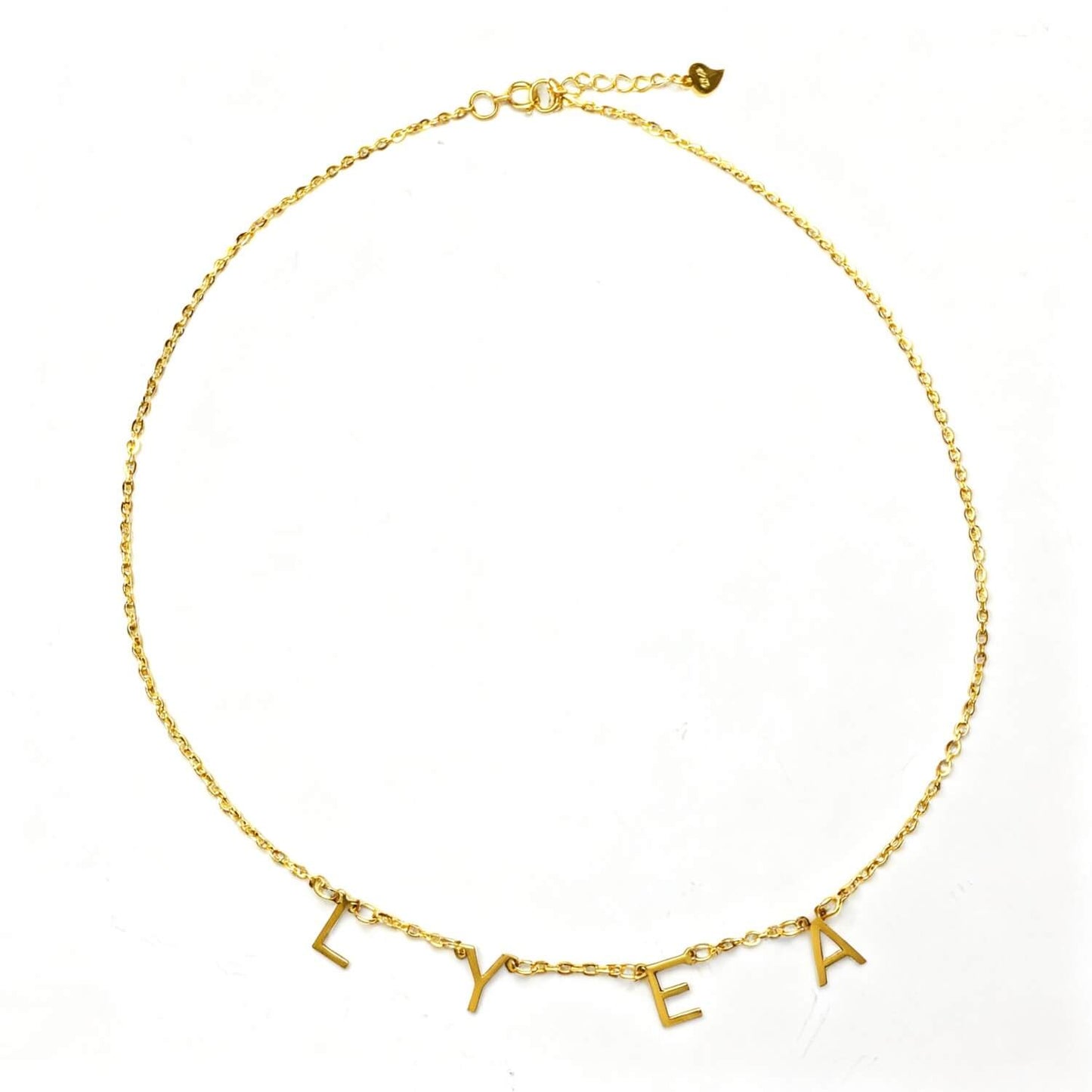 Nitial Necklace With Zircon