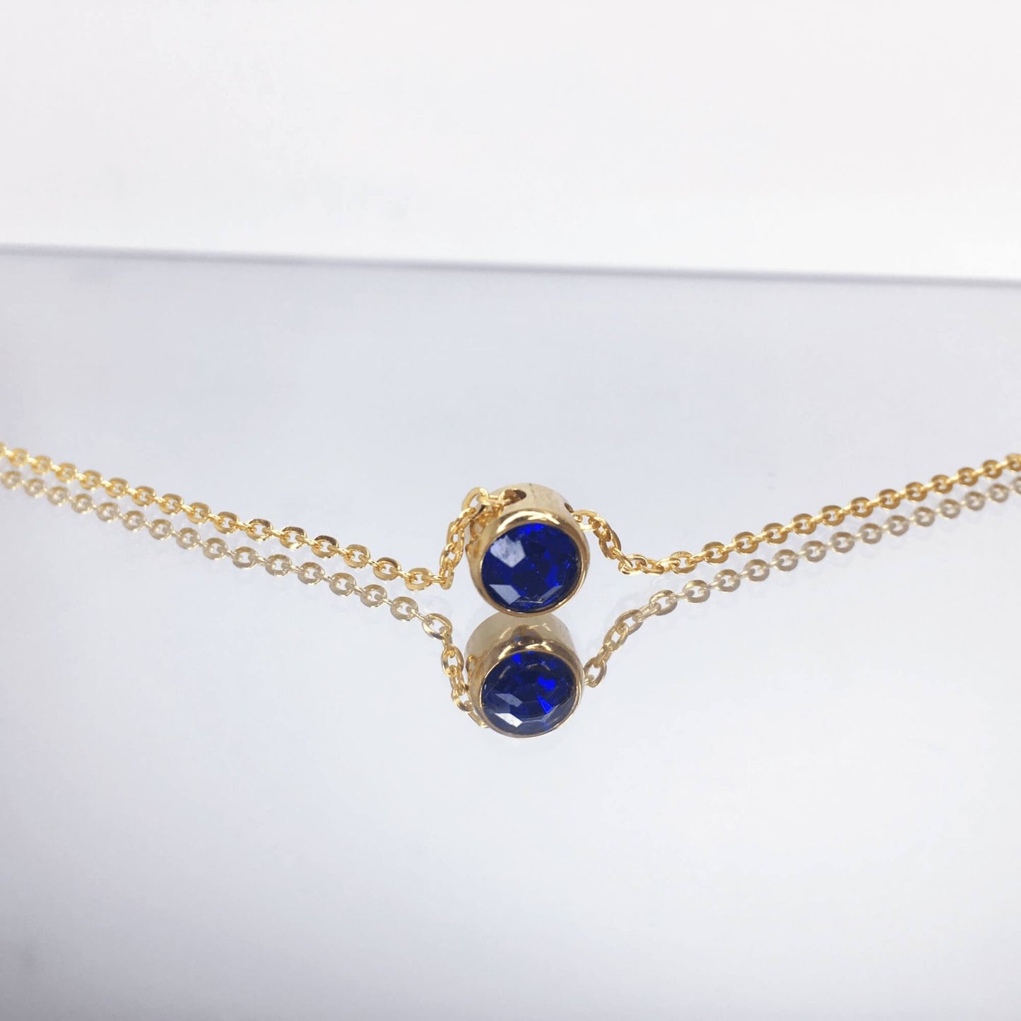 Round Cut Zirconia Charm - Gold Plated (Copy)