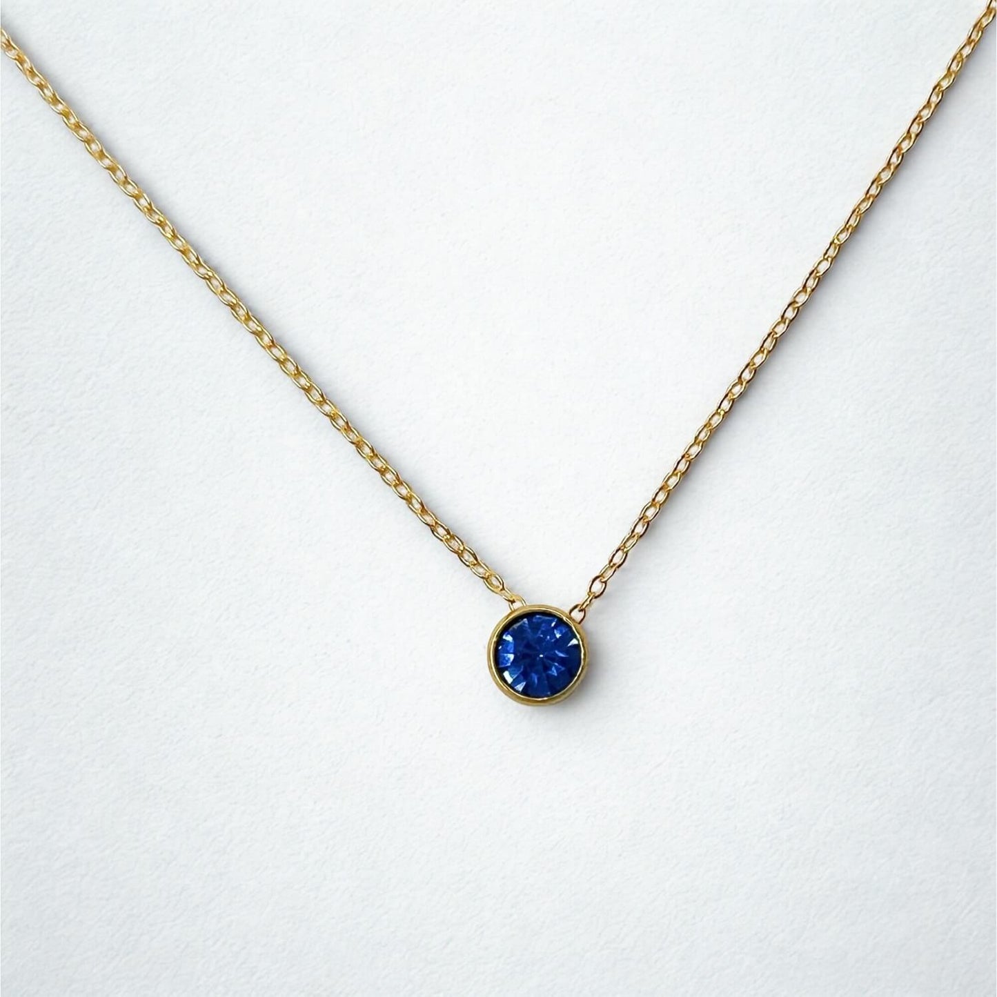 Round Cut Zirconia Charm - Gold Plated (Copy)