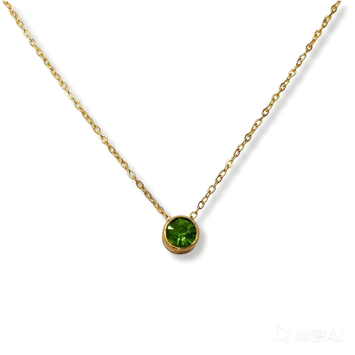 Round Cut Zirconia Charm - Gold Plated (Copy)