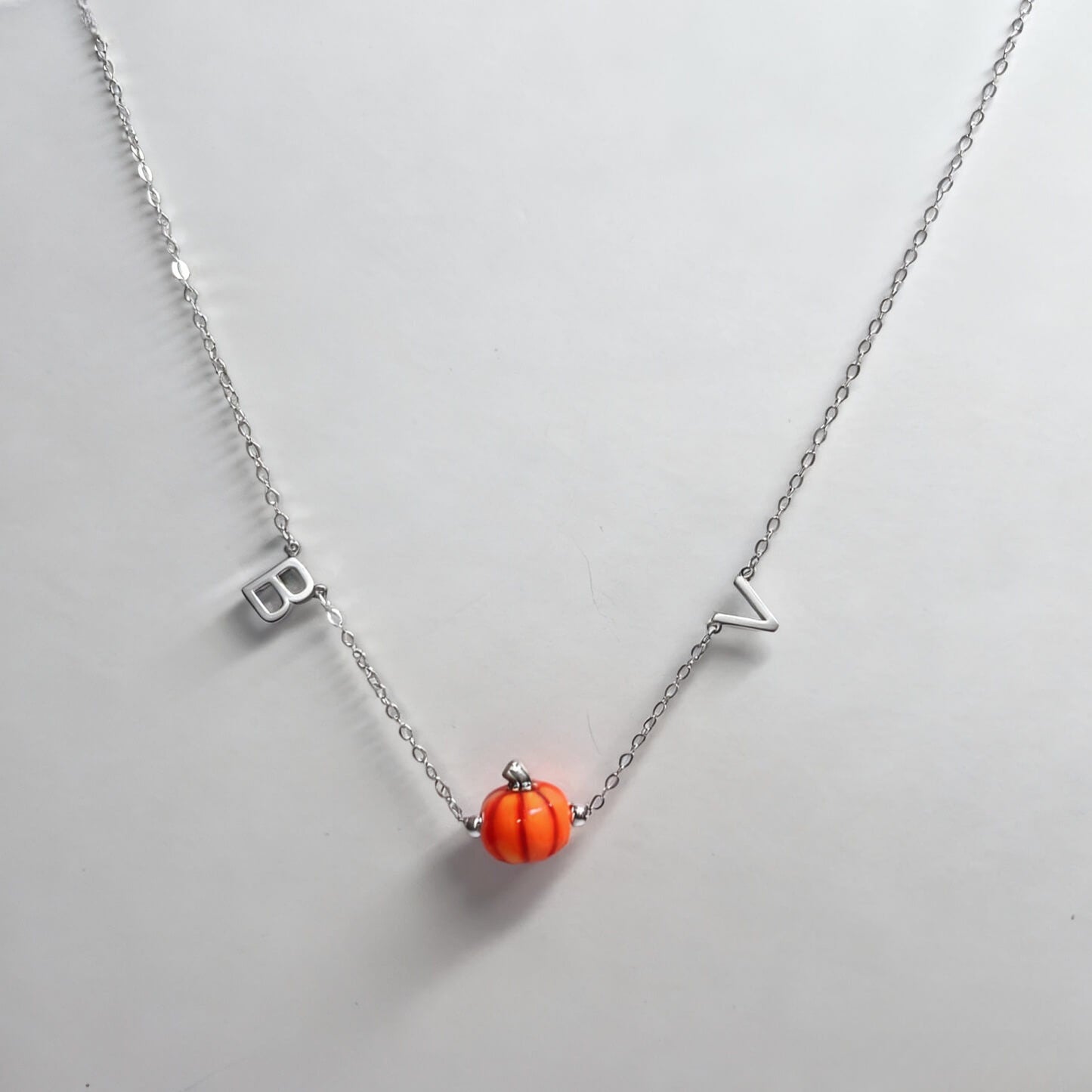 Pumpkin Pendant Necklace For Halloween