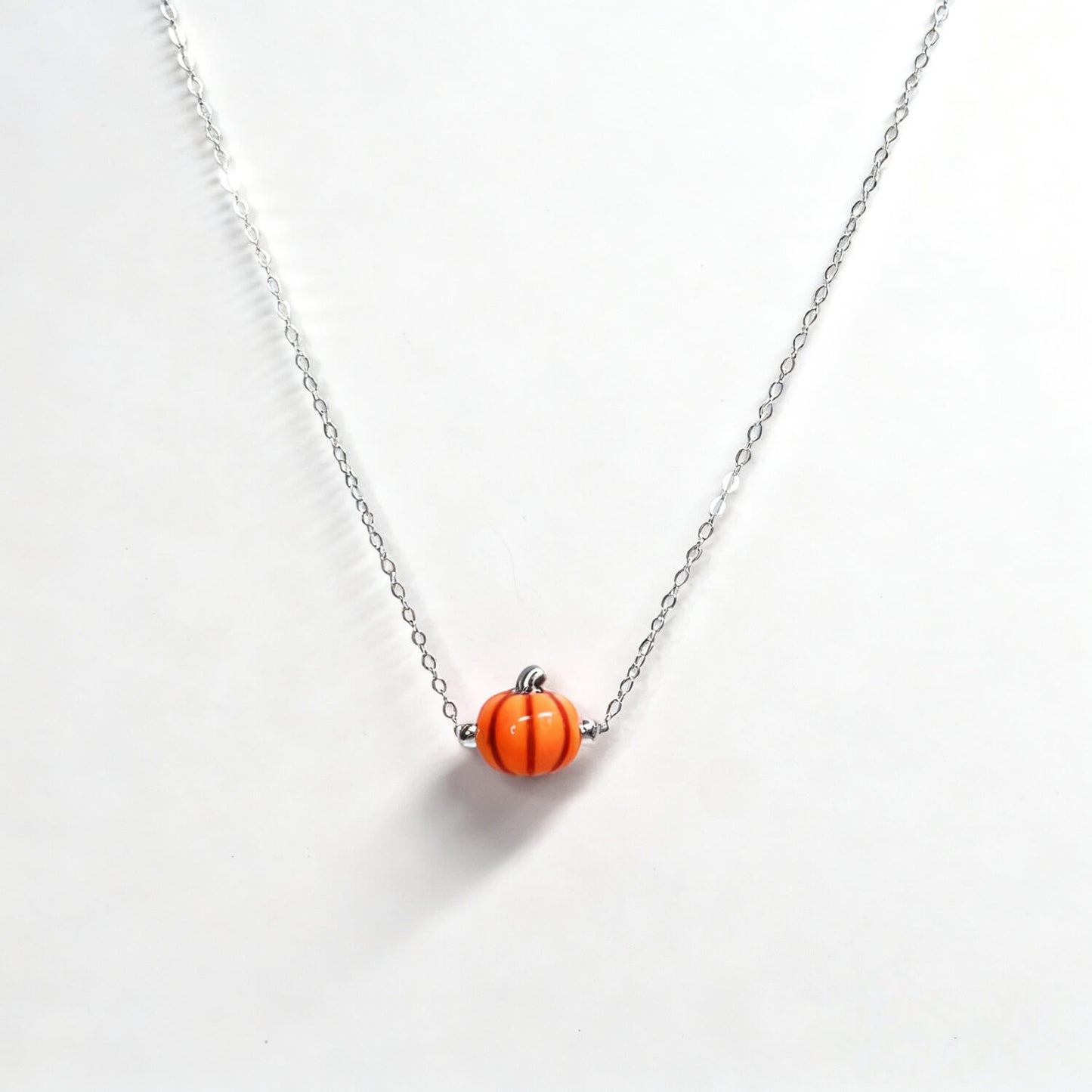 Pumpkin Pendant Necklace For Halloween