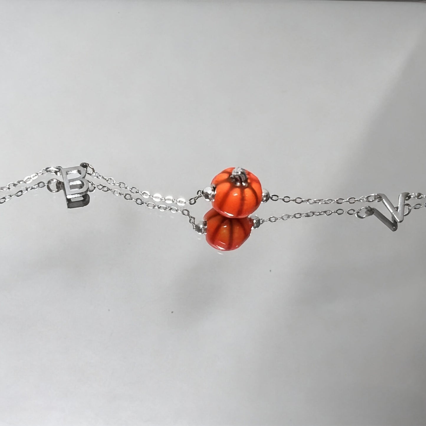 Pumpkin Pendant Necklace For Halloween