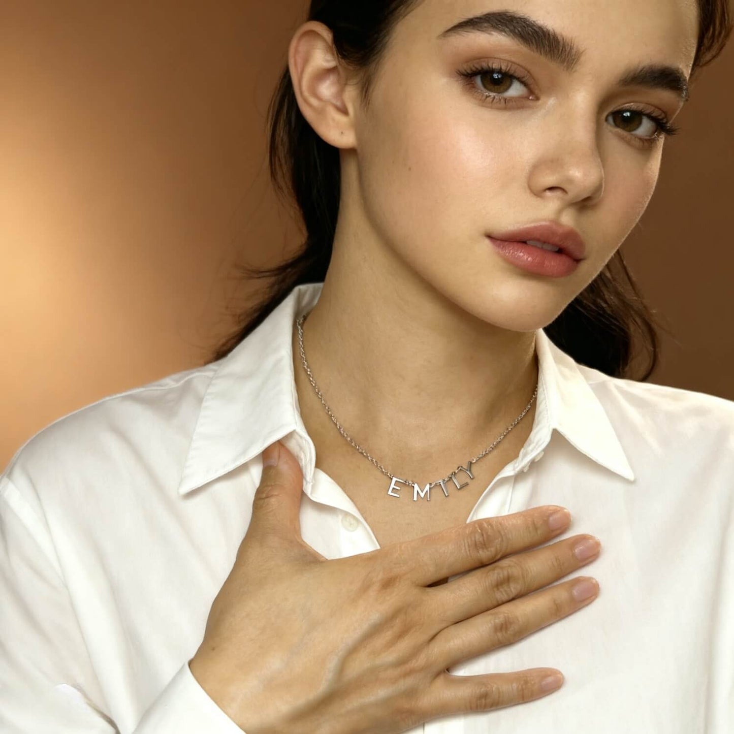 Initial Letter Necklace With Heart