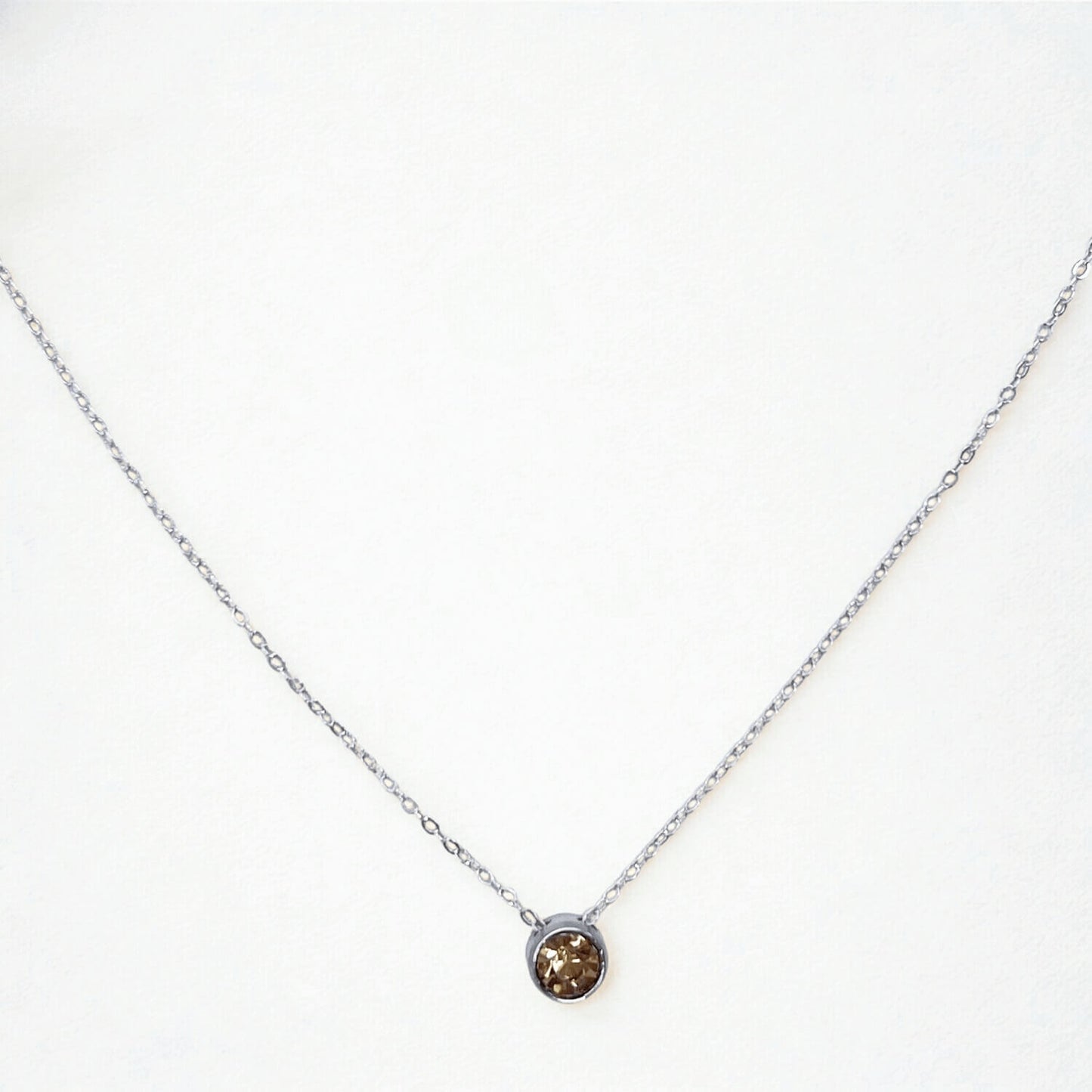 Round Cut Zirconia Charm - Gold Plated (Copy)