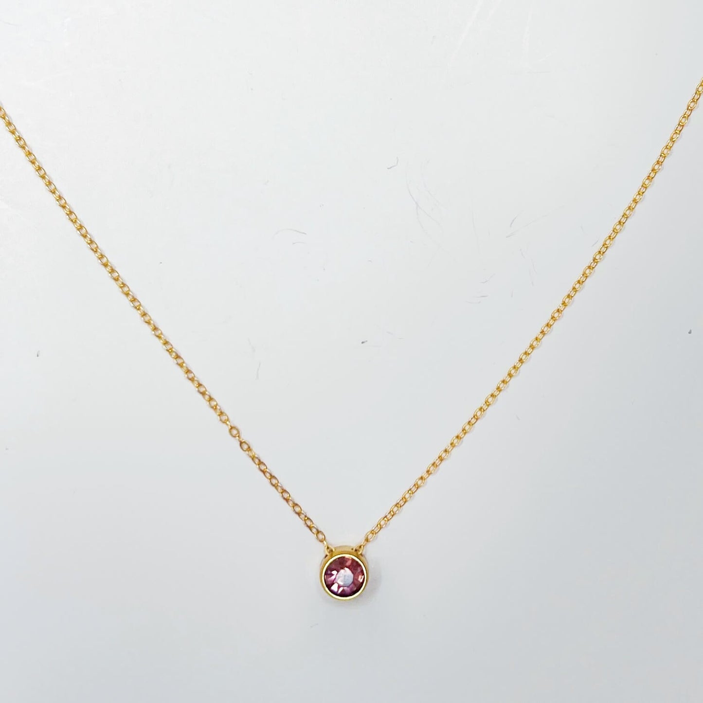 Round Cut Zirconia Charm - Gold Plated (Copy)