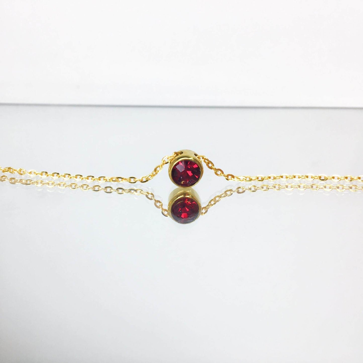 Round Cut Birthstone Necklace