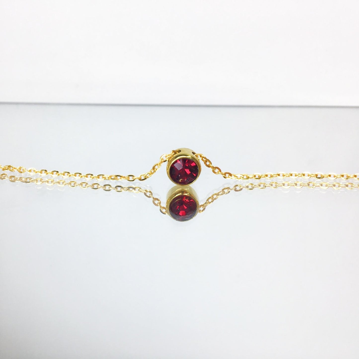 Round Cut Zirconia Charm - Gold Plated (Copy)