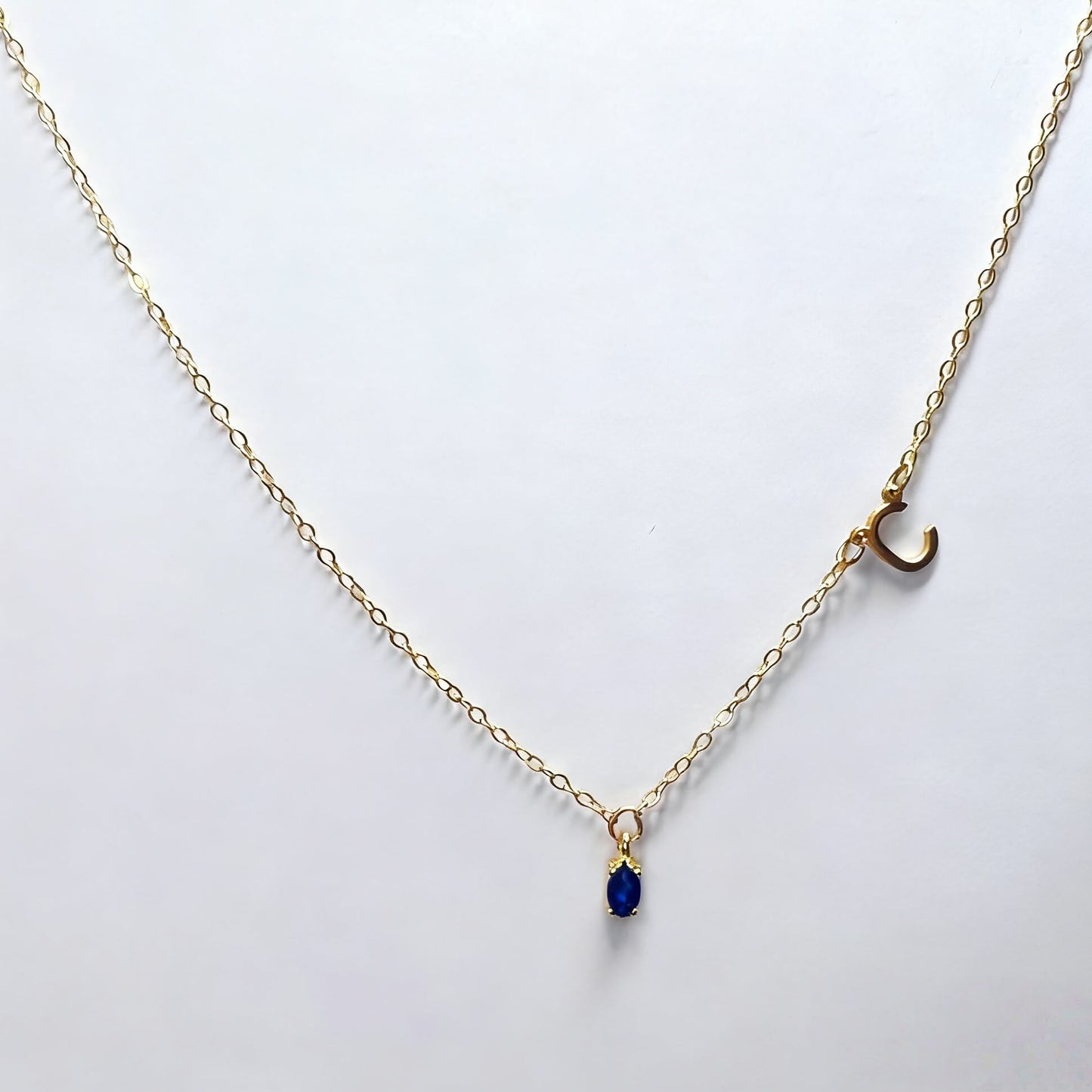 Cross Letter Chain With Zircon Pendant