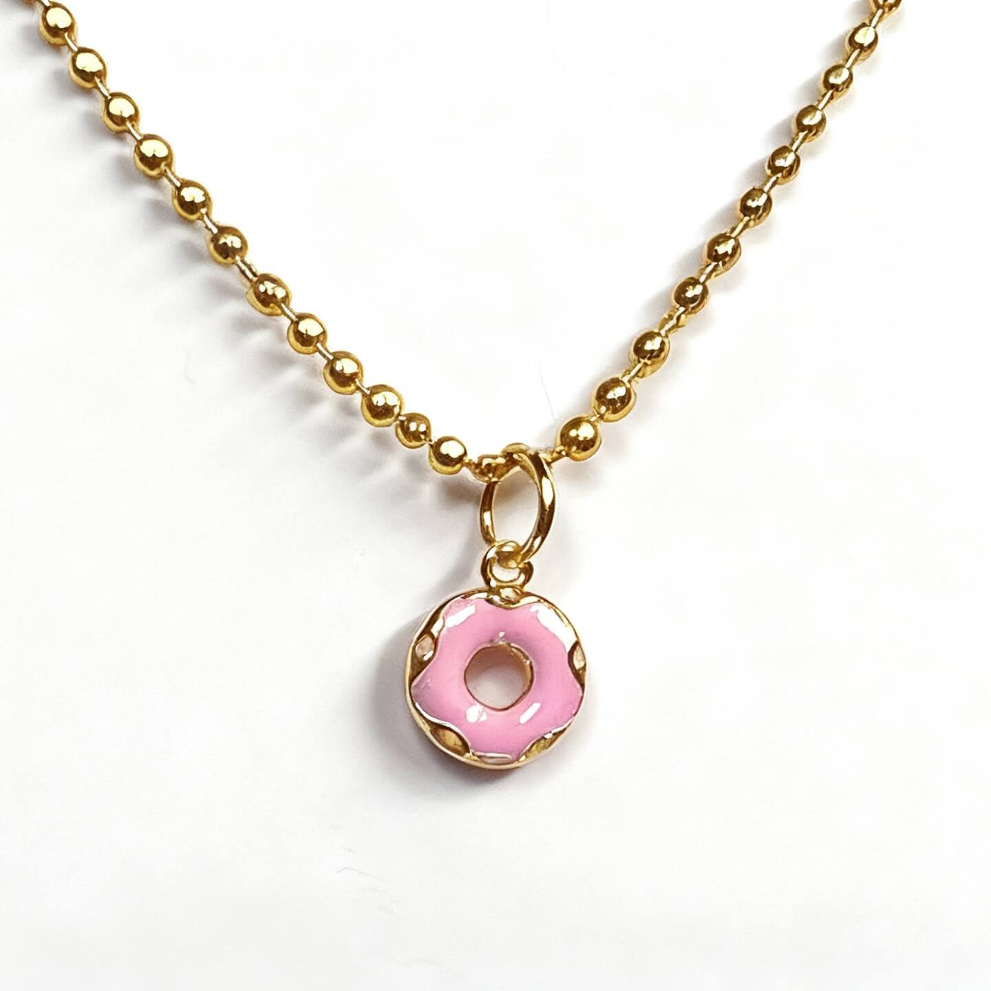 Sweet Necklace with Donut Pendant