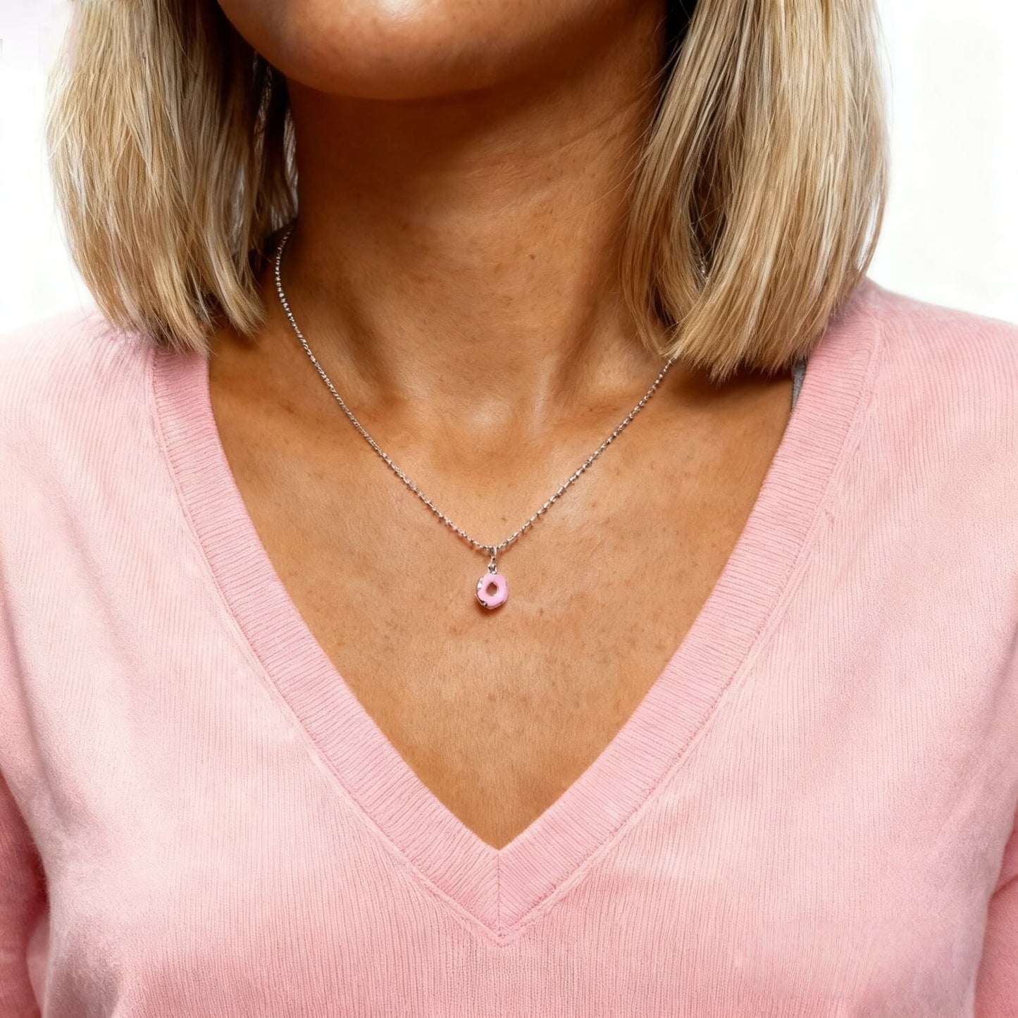 Sweet Necklace with Donut Pendant