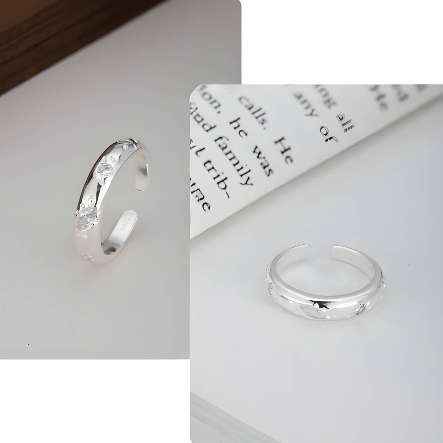 Versatile Sparkle Adjustable Ring