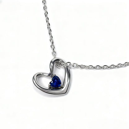 Heart Birthstone Necklace