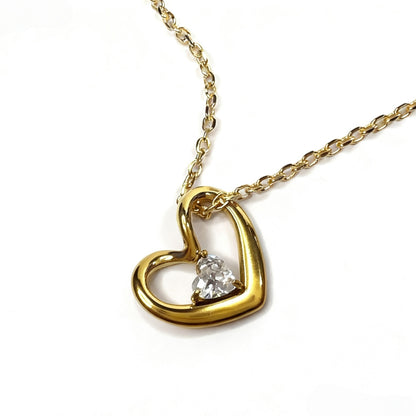 Heart Birthstone Necklace