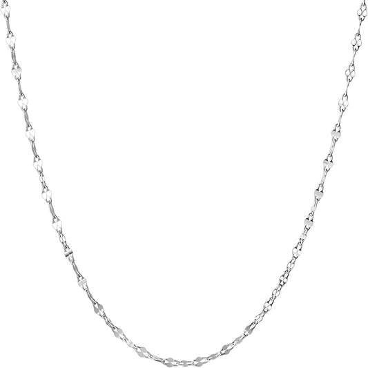 TWIST NECKLACE-STERLING SILVER/24K PLATING