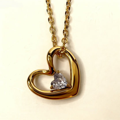 Heart Birthstone Necklace