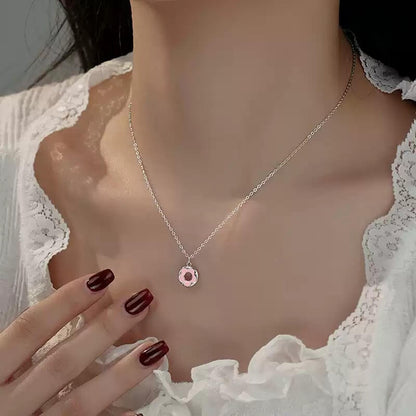 Sweet Necklace with Donut Pendant