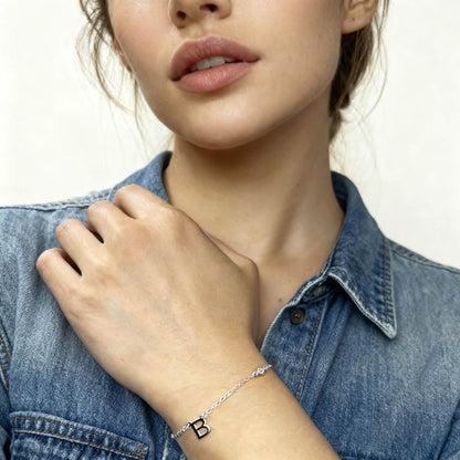 Cross Chain Bracelet With Zircon