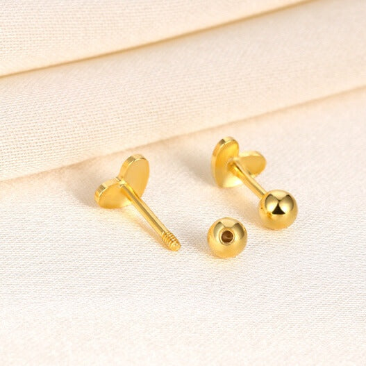 Silver Mini Heart Earring Studs Birthday Gift