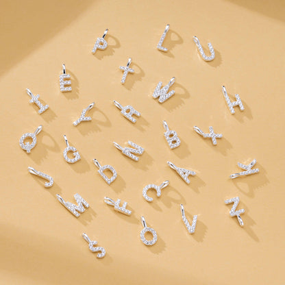 Custom Sterling Silver Birthstone & Initial Necklace