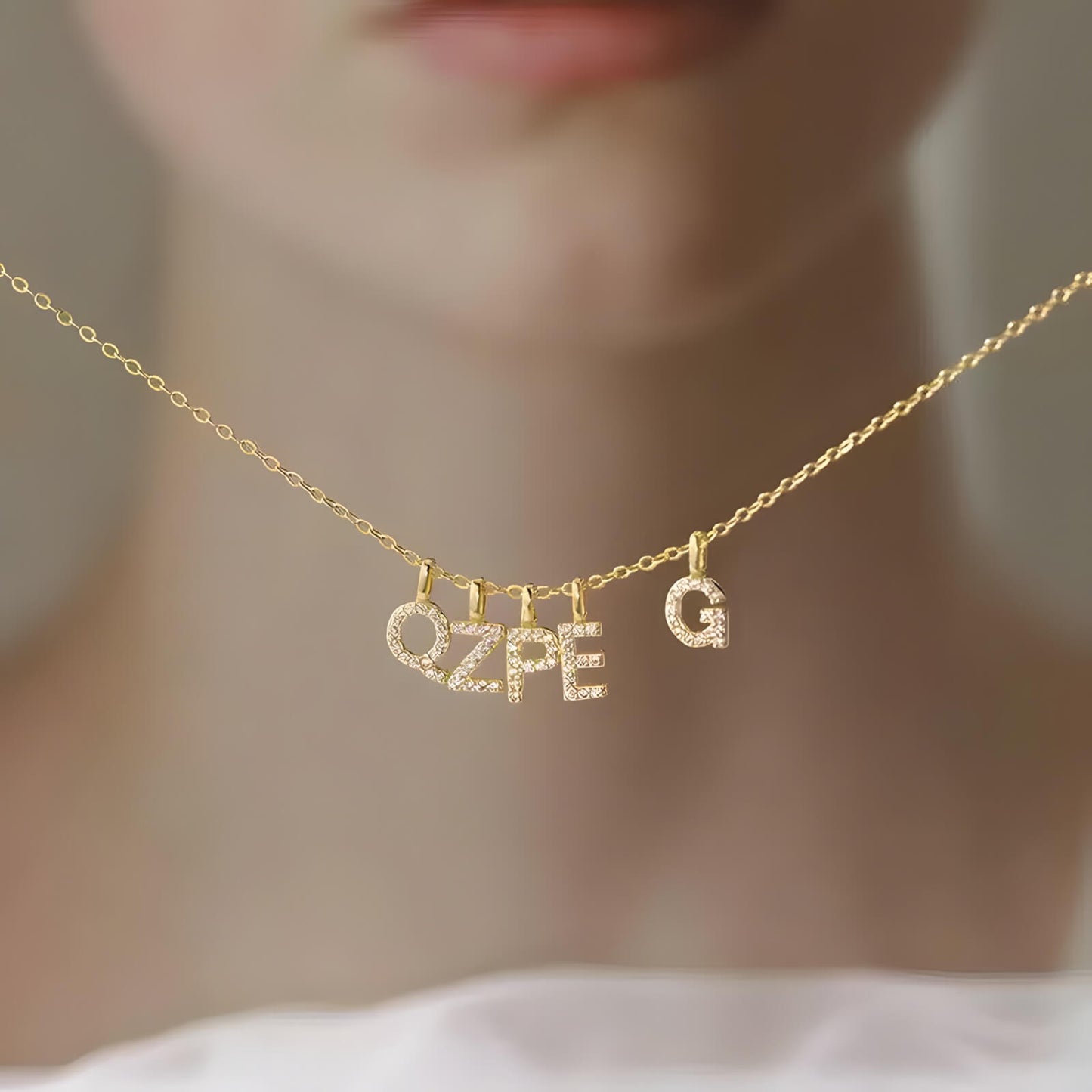 Aura Initial Necklace