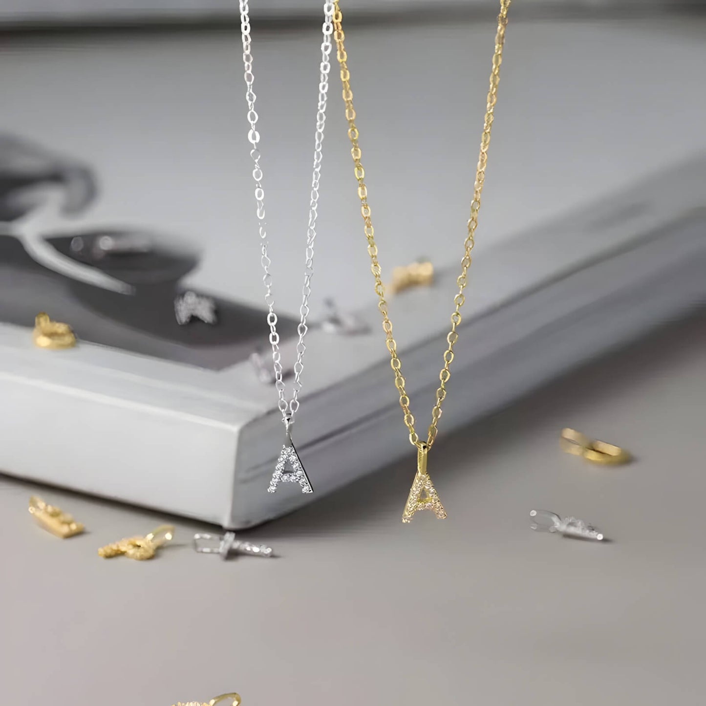 Aura Initial Necklace