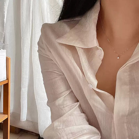 Classic Solitaire Sterling Silver Hexagon Prong Necklace