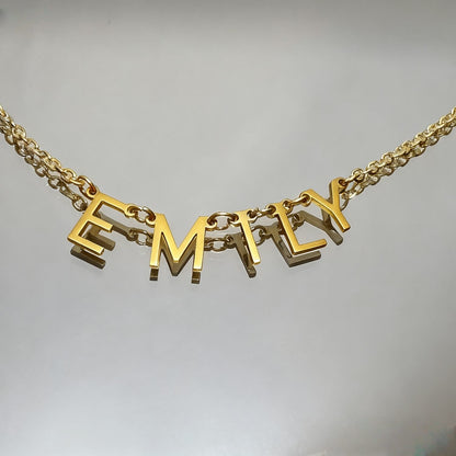 Initial Letter Necklace With Heart