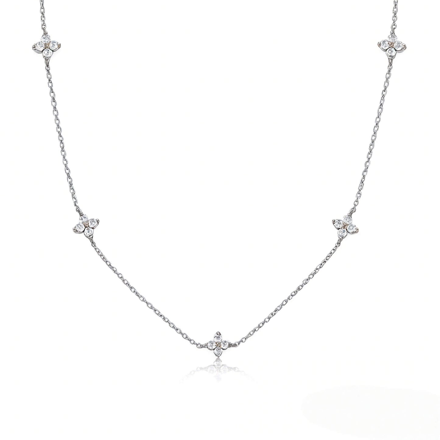 Gilded Four-Leaf Clover Necklace