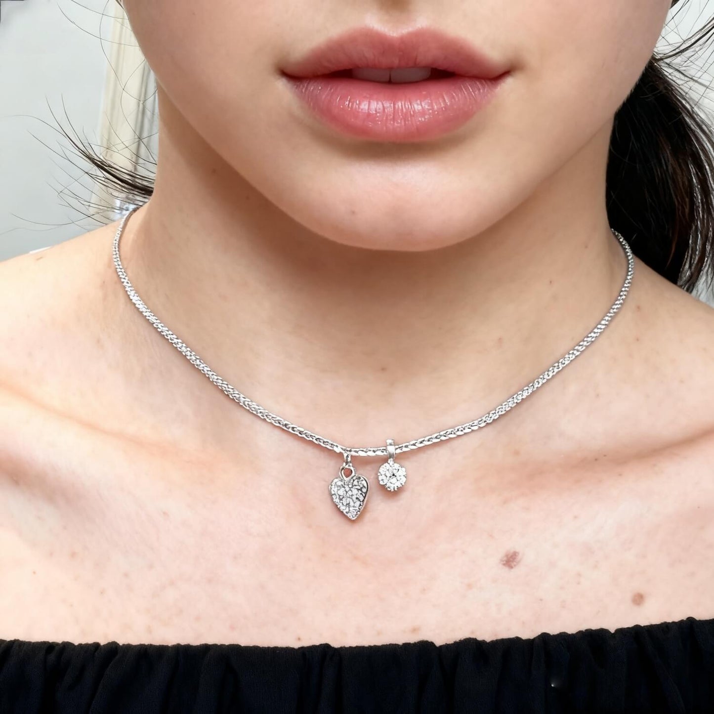 Chopin Necklace With Zircon Pendant