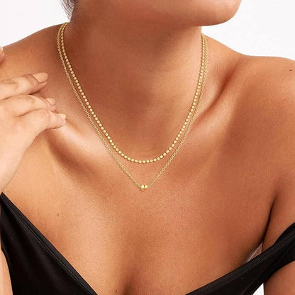Mini Coin Necklace Basic Chain
