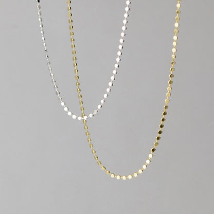 Sterling Disc Necklace Chain