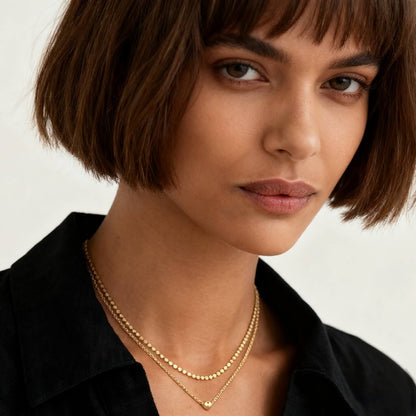 Mini Coin Necklace Basic Chain