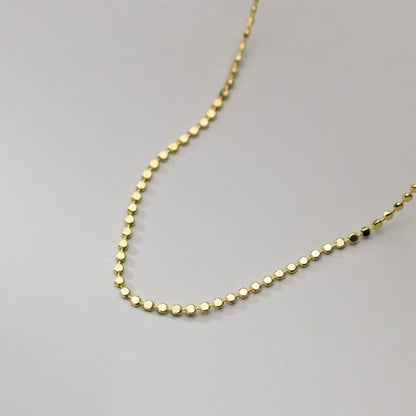 Mini Coin Necklace Basic Chain