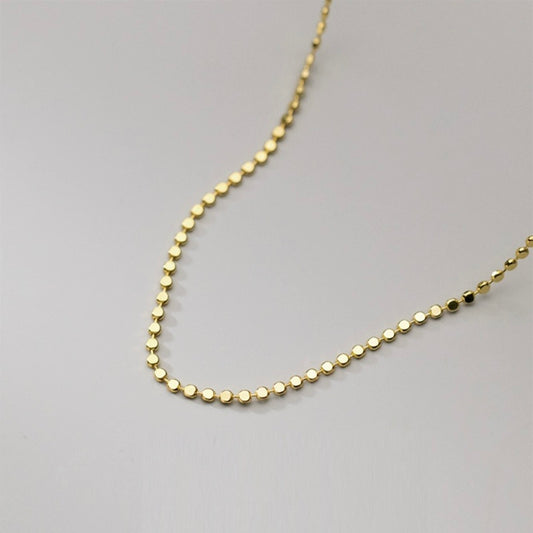 Mini Coin Necklace Basic Chain