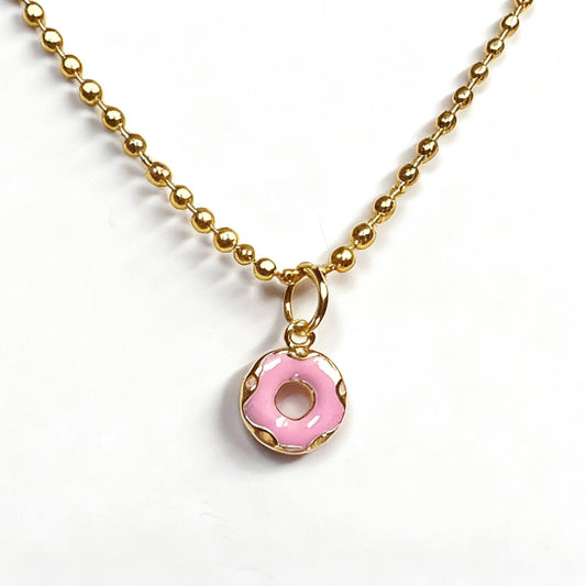 Sweet Necklace with Donut Pendant