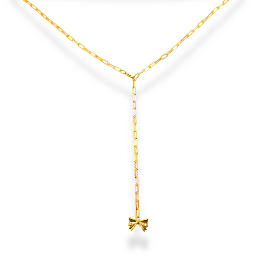 PAPERCLIP NECKLACE BUTTERFLY PENDANT
