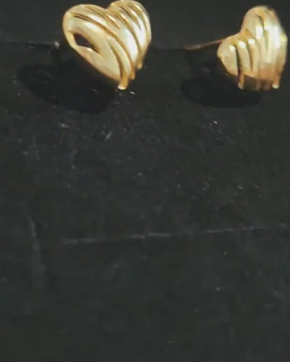 Sterling Silver Open Heart Earrings