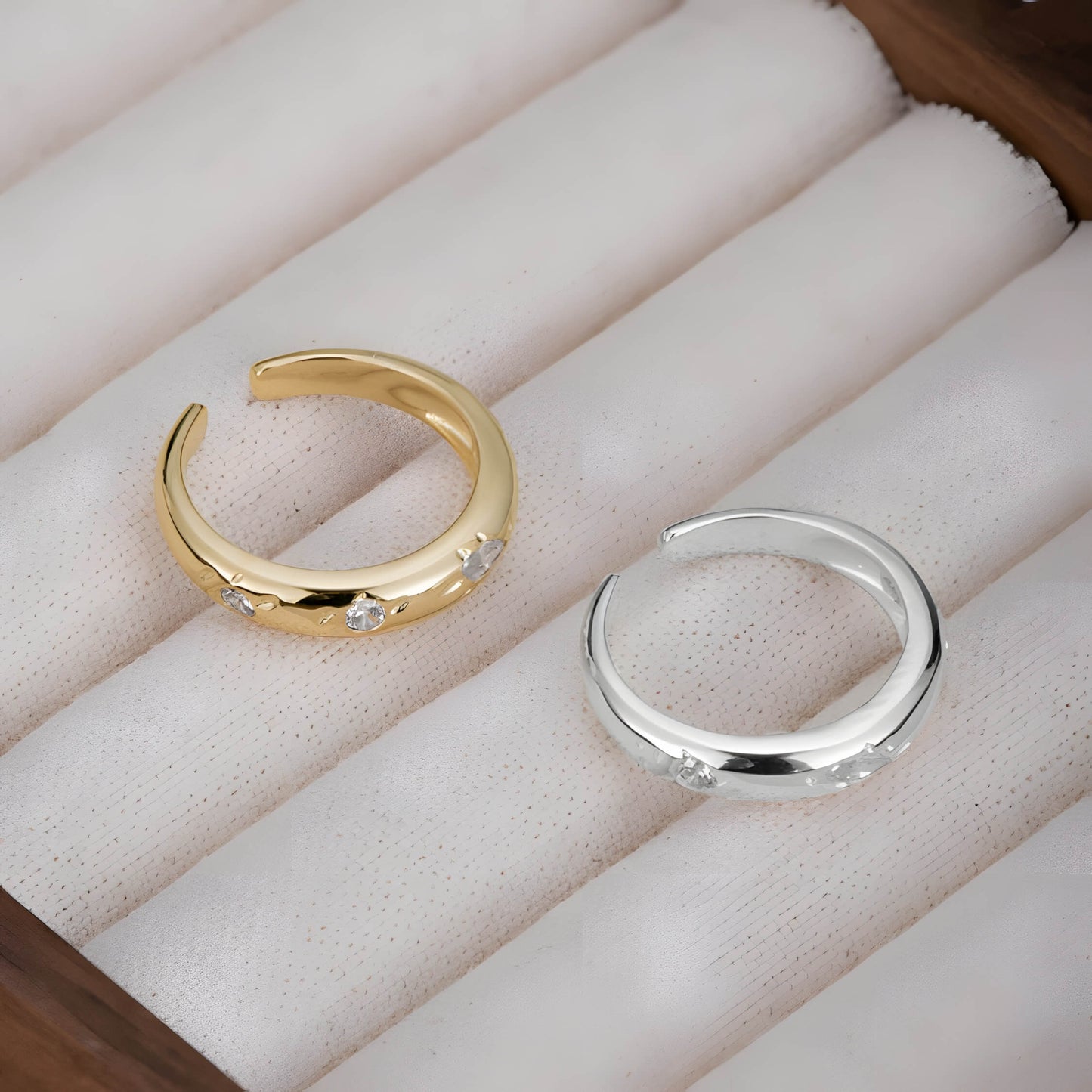 Versatile Sparkle Adjustable Ring