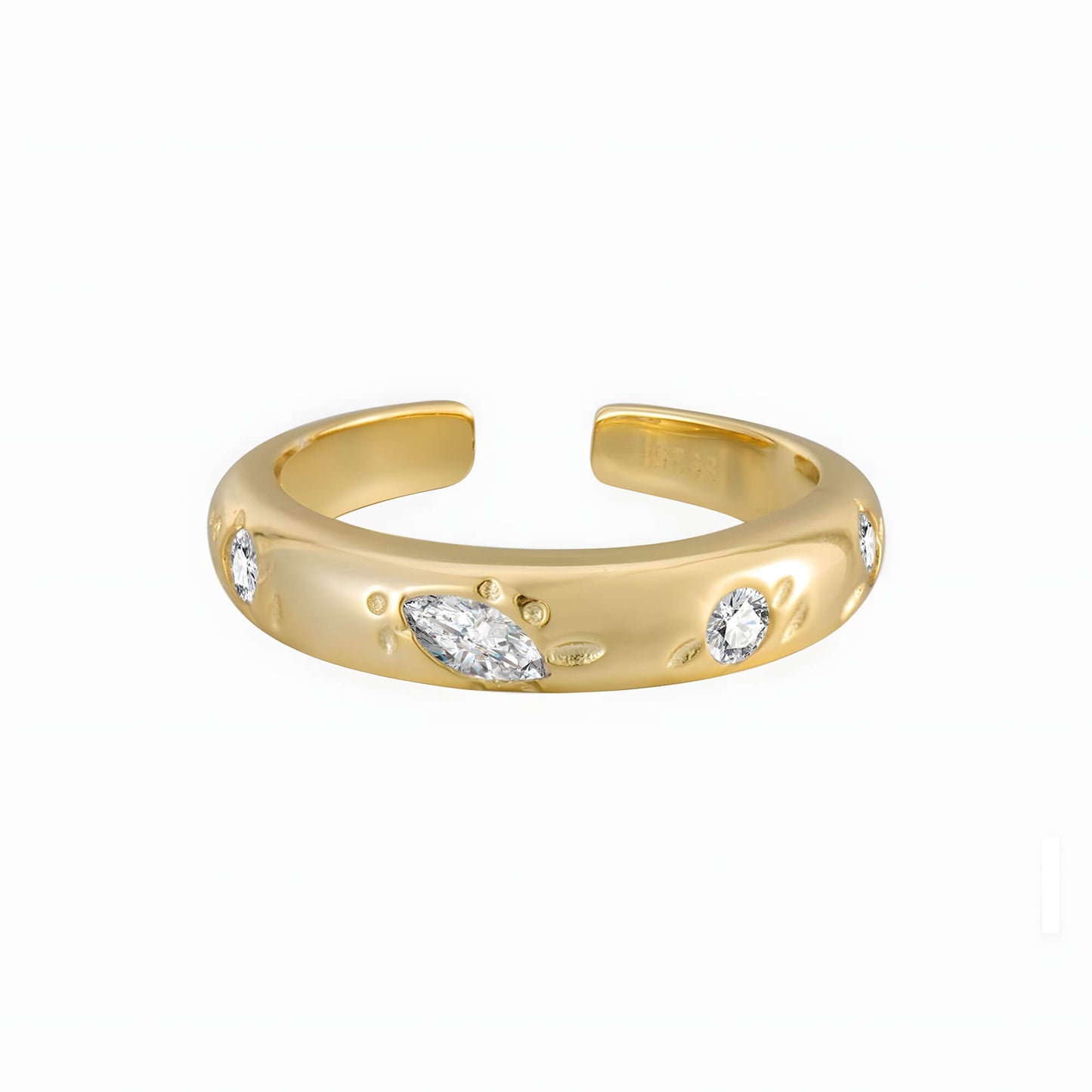 Versatile Sparkle Adjustable Ring