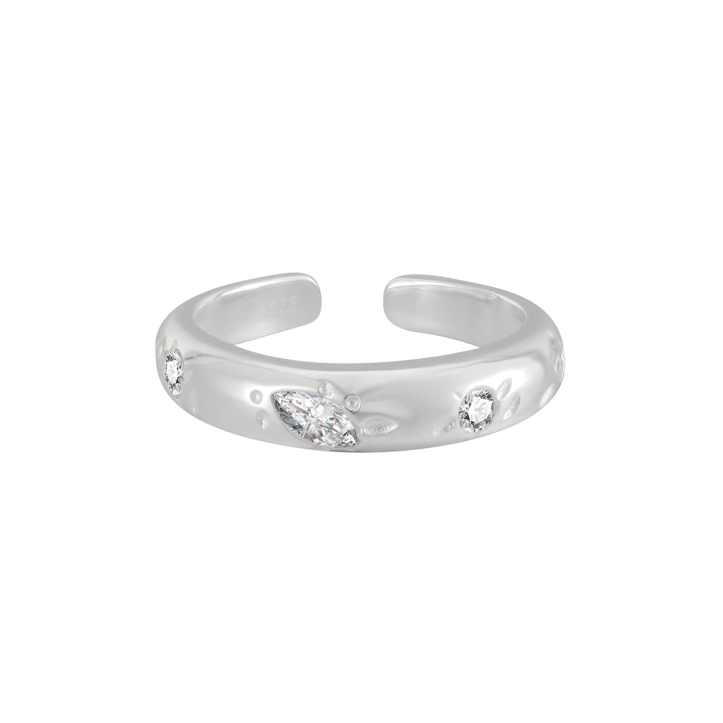 Versatile Sparkle Adjustable Ring